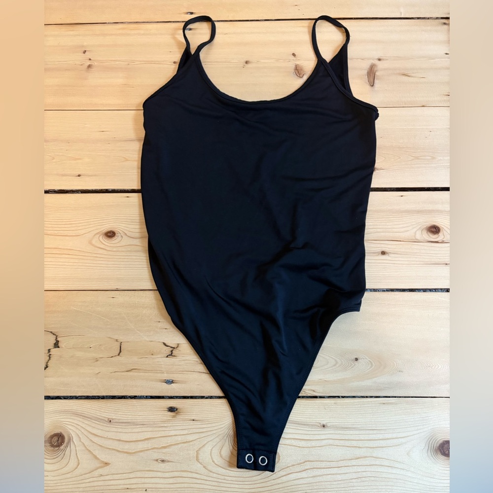 Express Black Scoop Neck Bodysuit